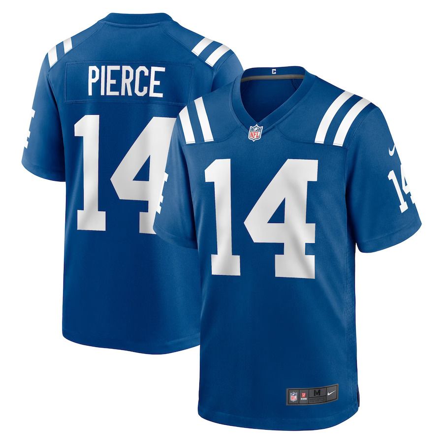 Men Indianapolis Colts 14 Alec Pierce Nike Royal Player Game NFL Jersey